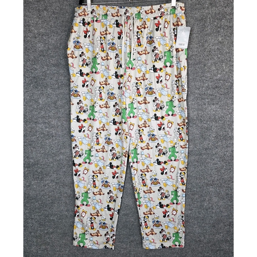 Disney Store Mickey Friends Pajama Pants XL Unisex NWT Loungewear Minnie Goofy